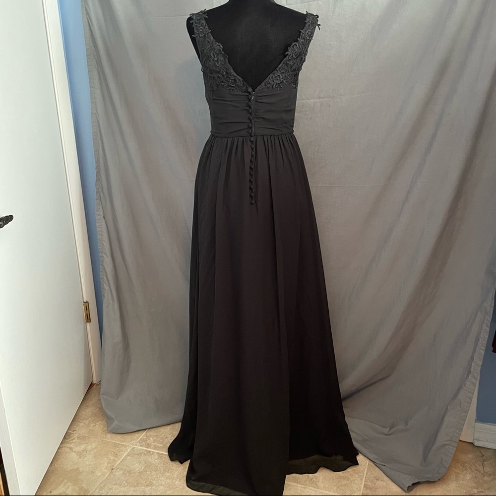 Alfred Angelo black formal dress.  Black size 6 NWT - Picture 7 of 10
